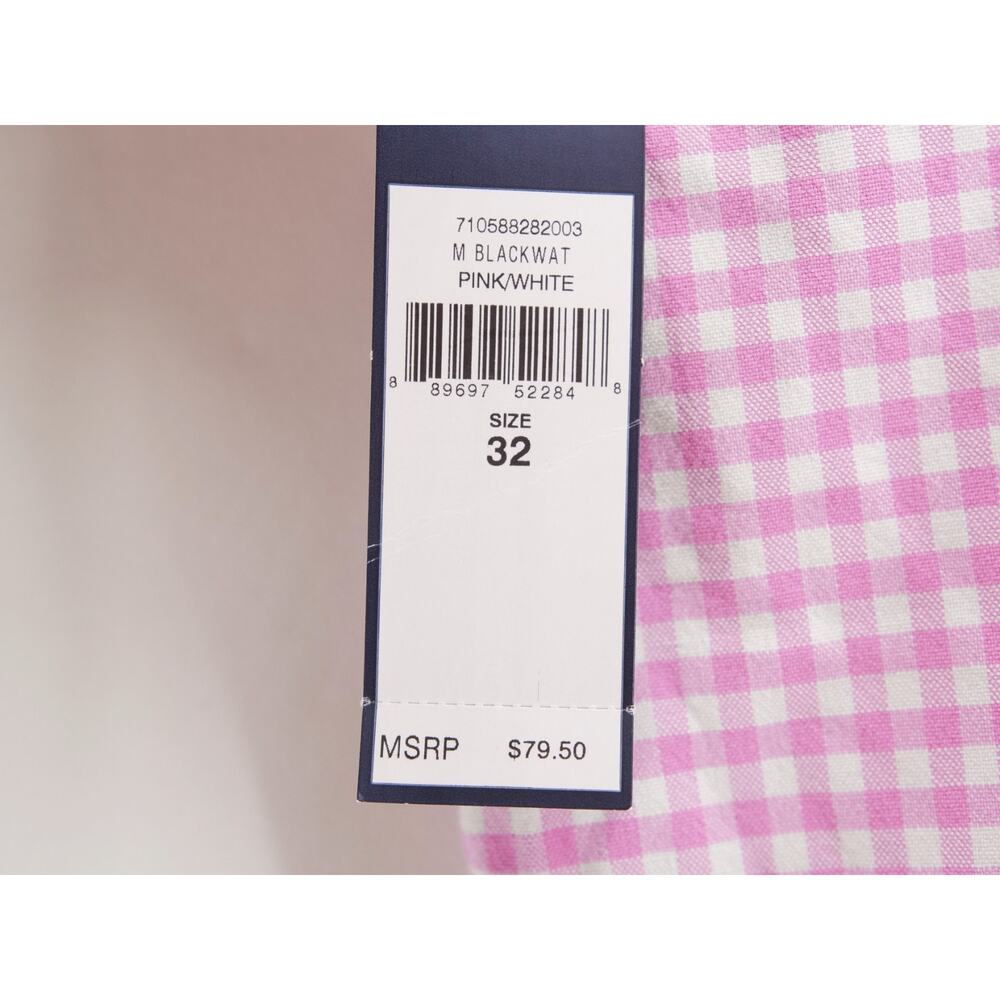 NWT Polo Ralph Lauren Men's Classic Fit Blackwatch Plaid Shorts Pink White 32 9" - Picture 2 of 9